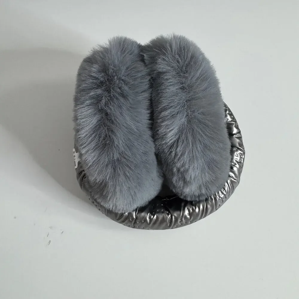 NWT ANTHROPOLOGIE Violet & Brooks Nylon Sport Earmuffs Gray Metallic One Size